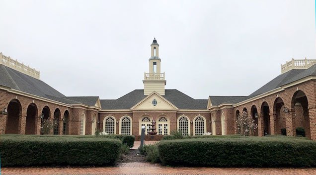 The visitor's center at Massee Lane Gardens - Camellia garden in Fort Valley, GA | atlantaandbeyond.com