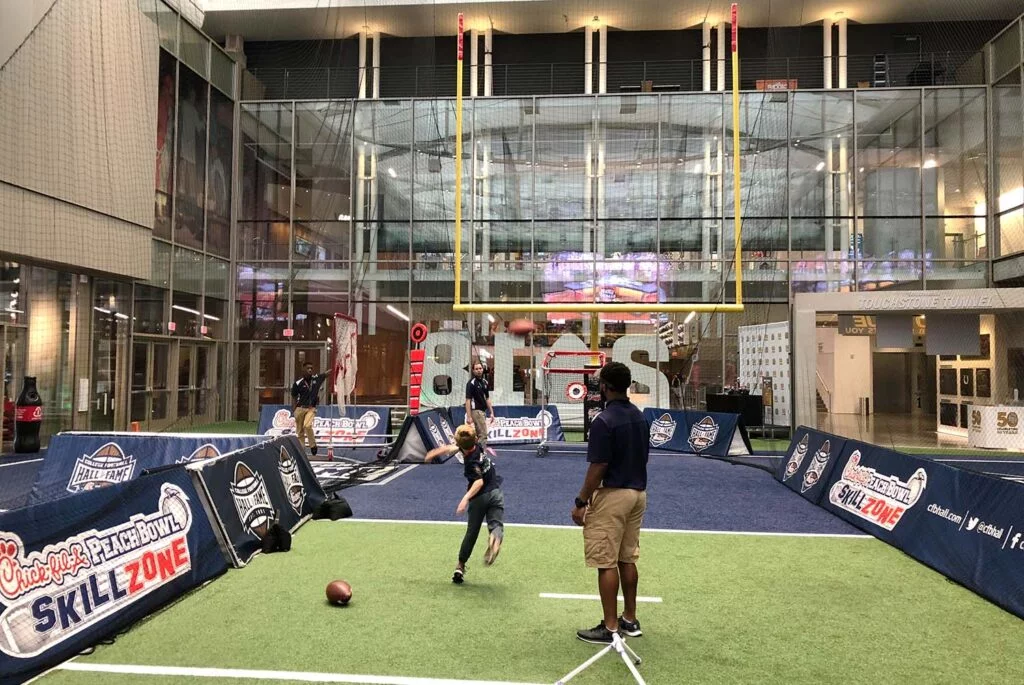 The Skill Zone at Atlanta's College Football Hall of Fame | atlantaandbeyond.com