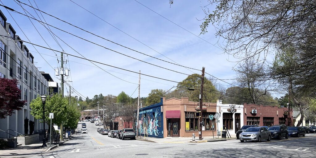 Retail District near Highland Ave & Elizabeth St in Inman Park | atlantaandbeyond.com
