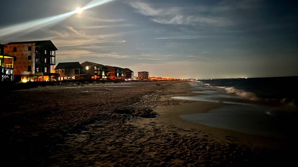 Mexico Beach at Night | atlantaandbeyond.com