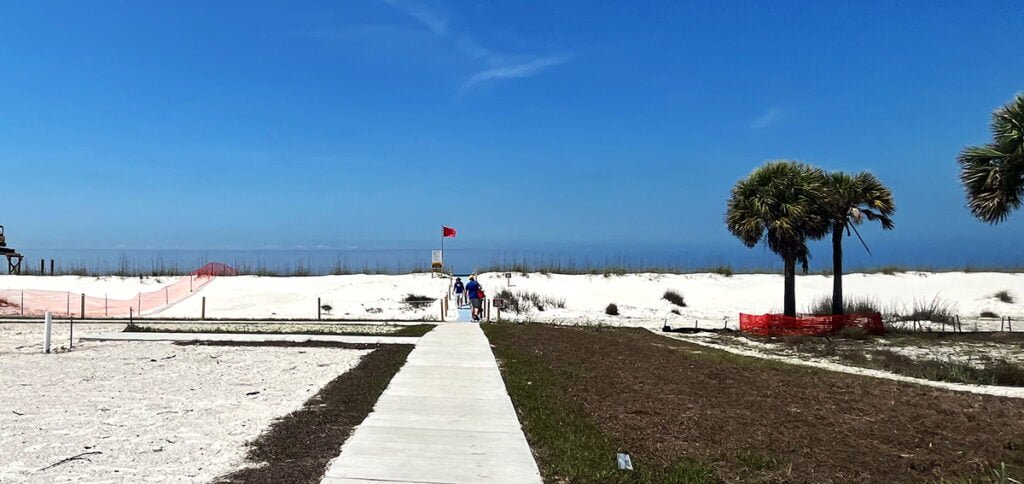 Beach Access Trail on the Gulf Side of TH Stone Memorial St. Joseph Peninsula State Park near Cape San Blas, Florida | atlantaandbeyond.com