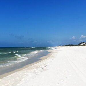 The Beach on the Gulf Side of TH Stone Memorial St. Joseph Peninsula State Park near Cape San Blas, Florida | atlantaandbeyond.com