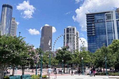 Centennial Olympic Park Atlanta City View | atlantaandbeyond.com