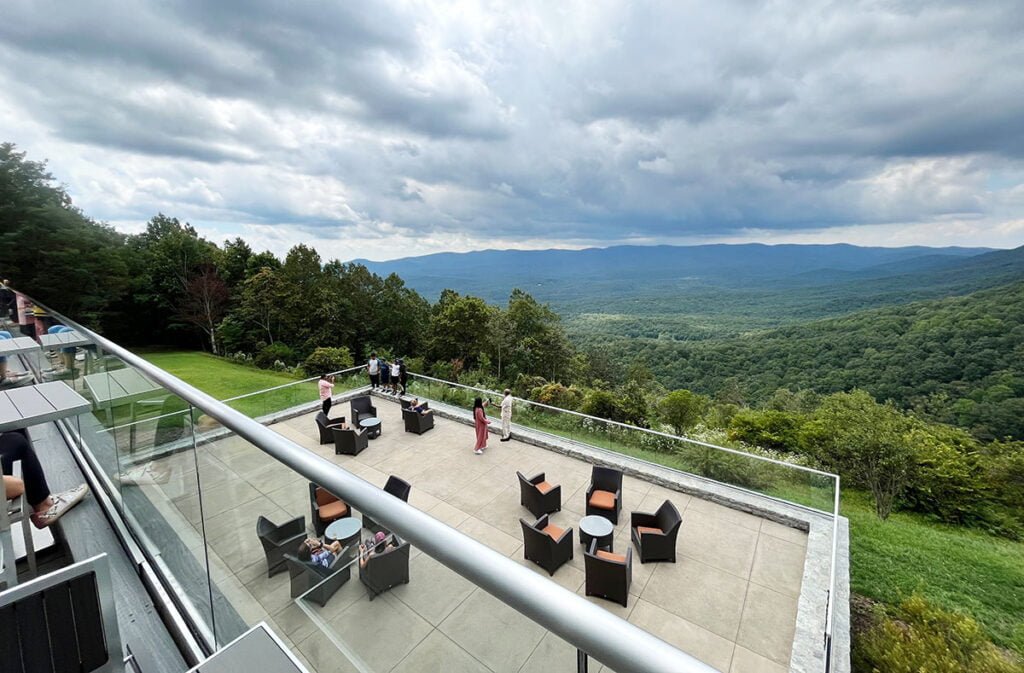The view from Amicalola Falls State Park Lodge | atlantaandbeyond.com