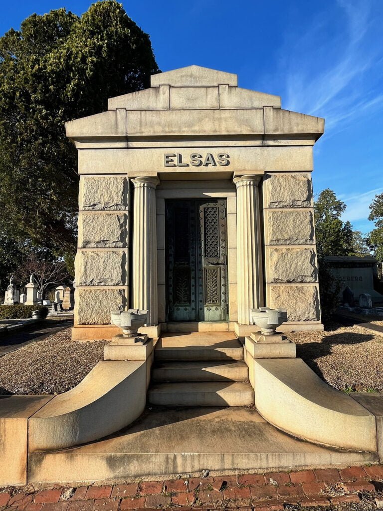 The Eclectic Elsas Family Mausoleum, Atlanta | atlantaandbeyond.com