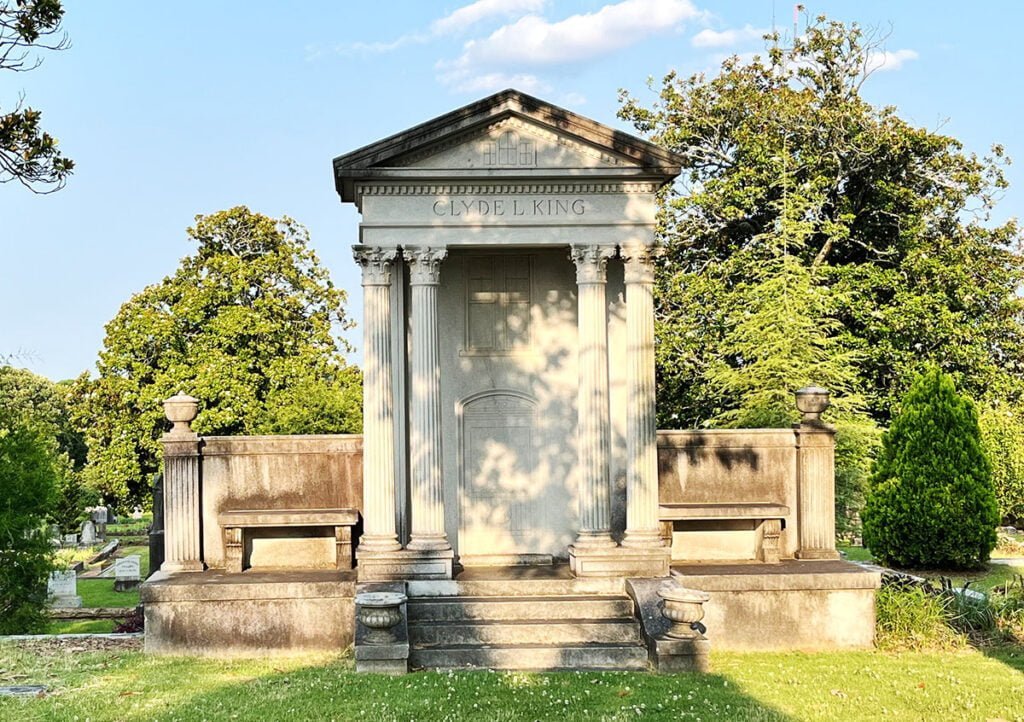 Clyde King's, owner of the King Plow Company, built a monument that mimics his beautiful mansion at 1386 Ponce De Leon Ave NE in Druid Hills | atlantaandbeyond.com