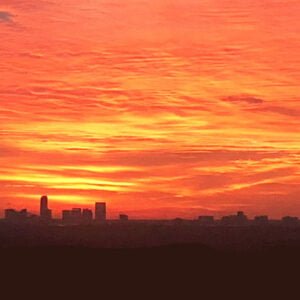 Sunrise in Atlanta in October from Mt Wilkinson in Vinings | atlantaandbeyond.com