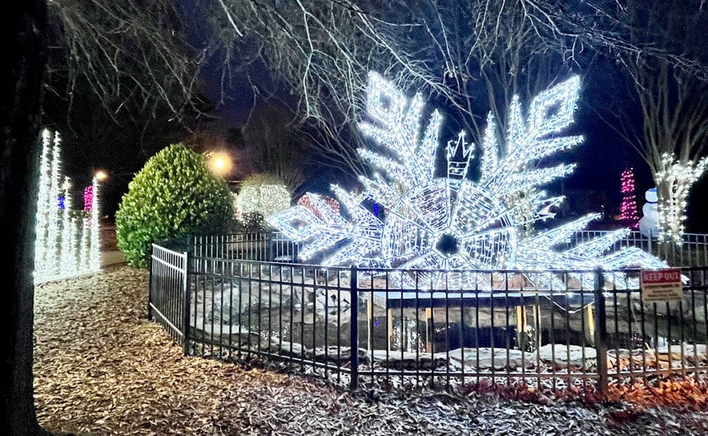 Holiday Lights in Dunwoody's Brook Run Park | atlantaandbeyond.com