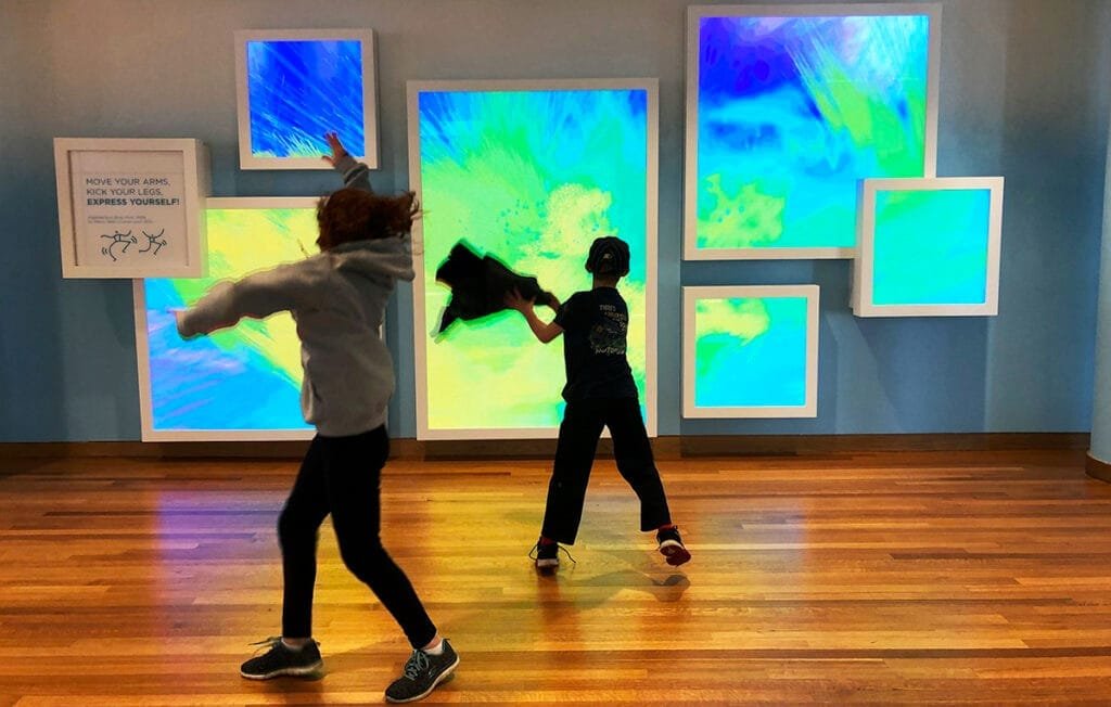 Make dynamic art in the play space at the High Museum of Art for More Fun Things to do in Atlanta with Little Kids | atlantaandbeyond.com