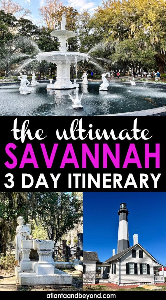 This perfect 3-Day Itinerary for Savannah, Georgia will inspire you to plan your own long weekend in Savannah | atlantaandbeyond.com
