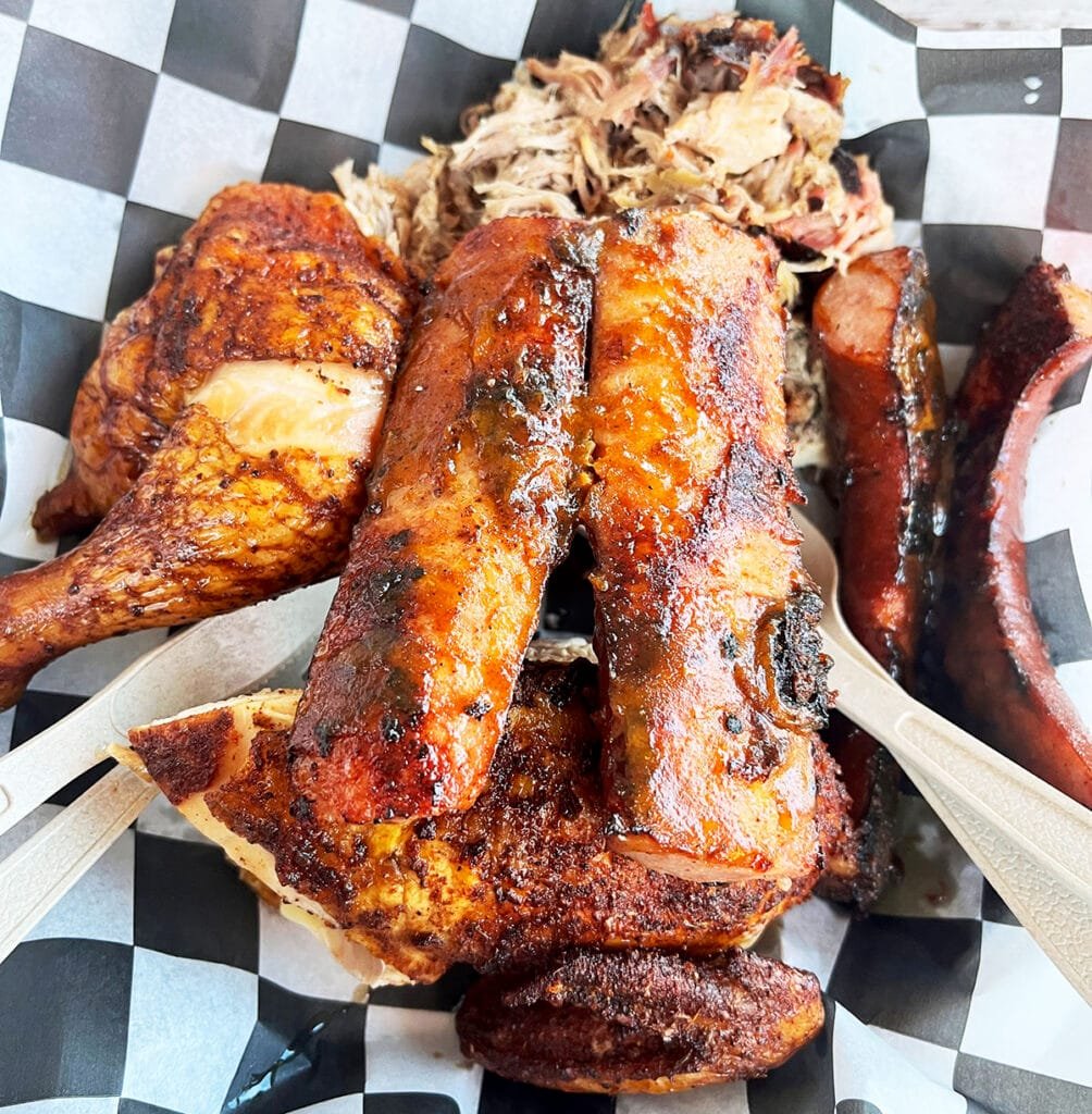 The Combo Plate at Sandfly BBQ outside of Savannah | atlantaandbeyond.com