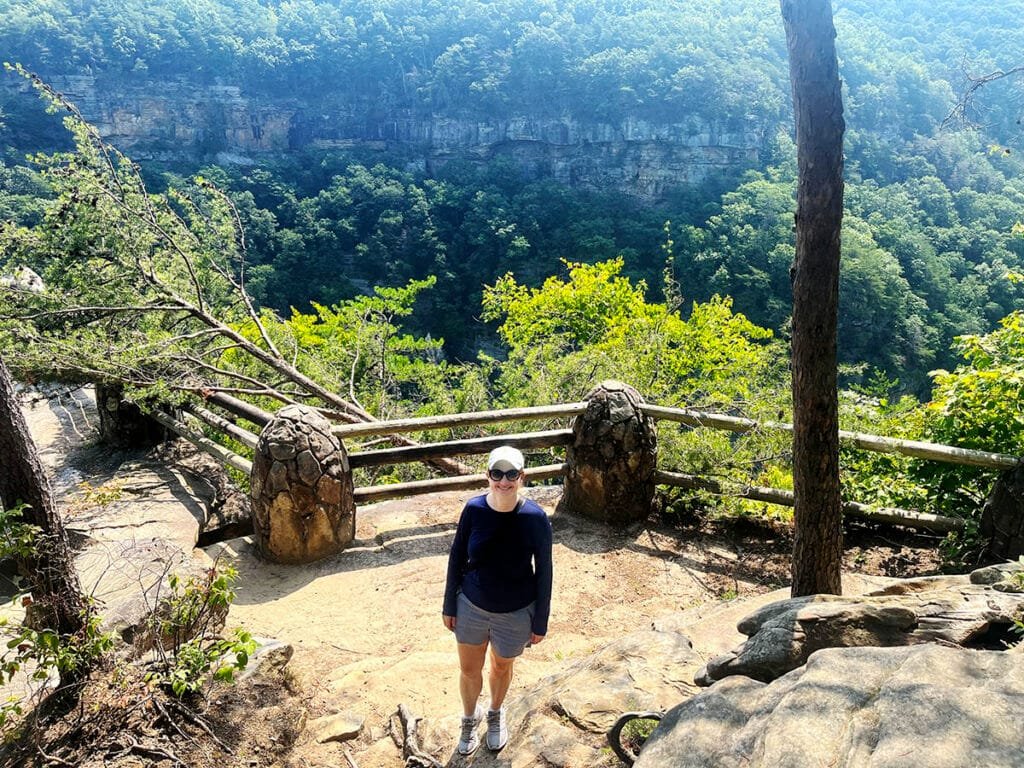 At the Second Overlook in Cloudland Canyon State Park | atlantaandbeyond.com