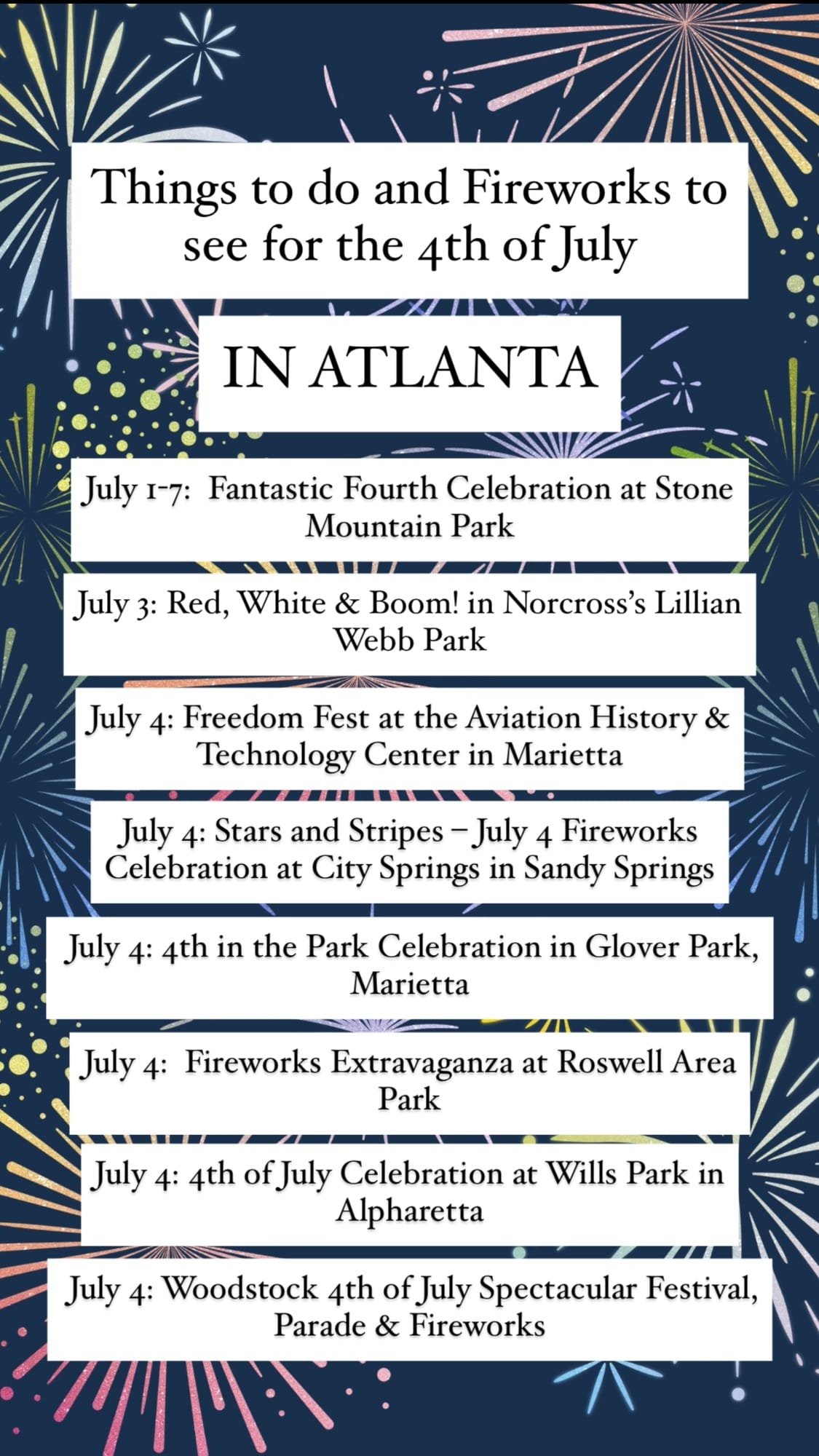 Where to celebrate the 4th of July in Atlanta | atlantaandbeyond.com