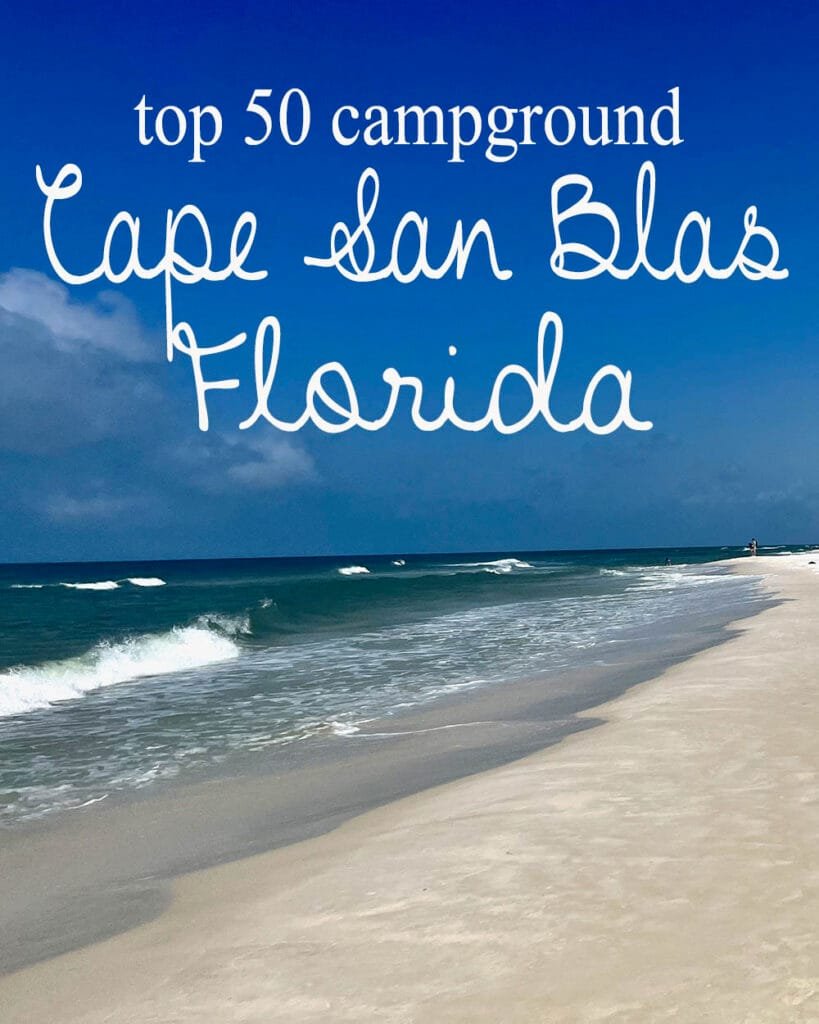 A campground on Cape San Blas, Florida is one of Hip Camp's top 50 campgrounds in 2025 - visit the blog to learn more | atlantaandbeyond.com