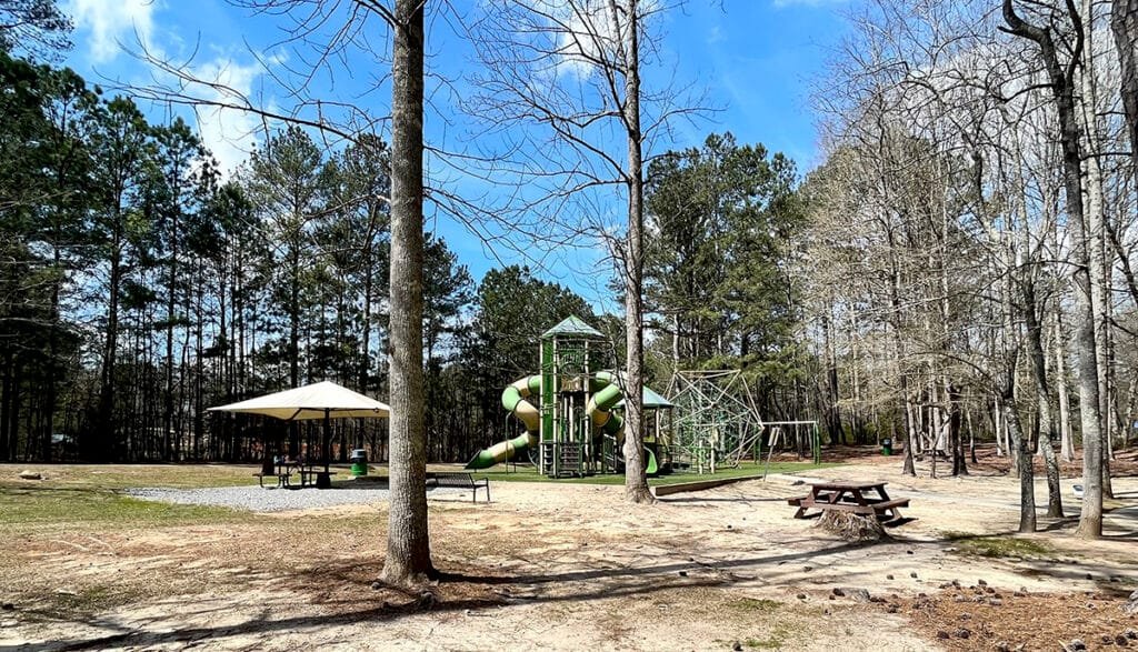 The playground at Poole's Mill Park in Forsyth County, Georgia | atlantaandbeyond.com