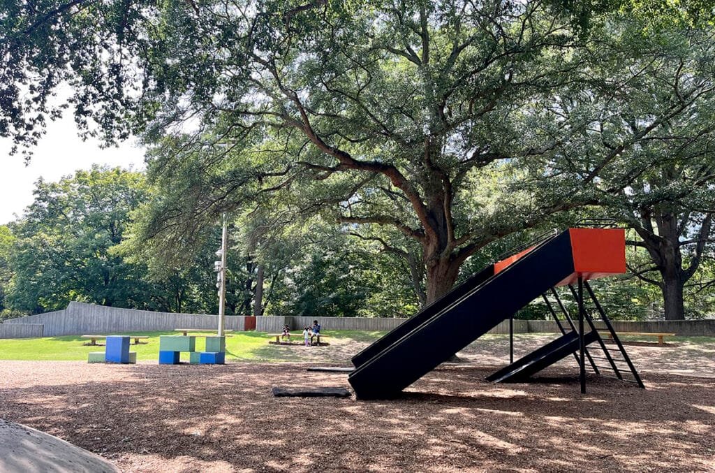 Atlanta's Piedmont Park's Noguchi Playscape by sculptor Isamu Noguchi | atlantaandbeyond.com
