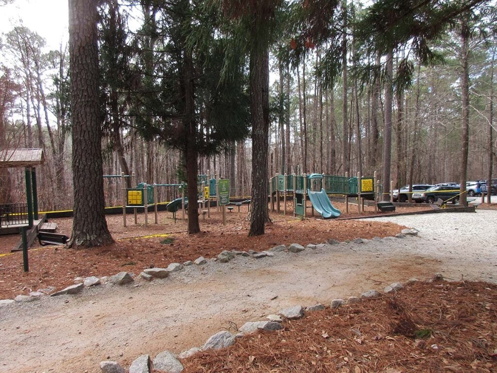 Playground and picnic area in Cochran Mill Park in Chattahoochee Hills, Georgia | atlantaandbeyond.com