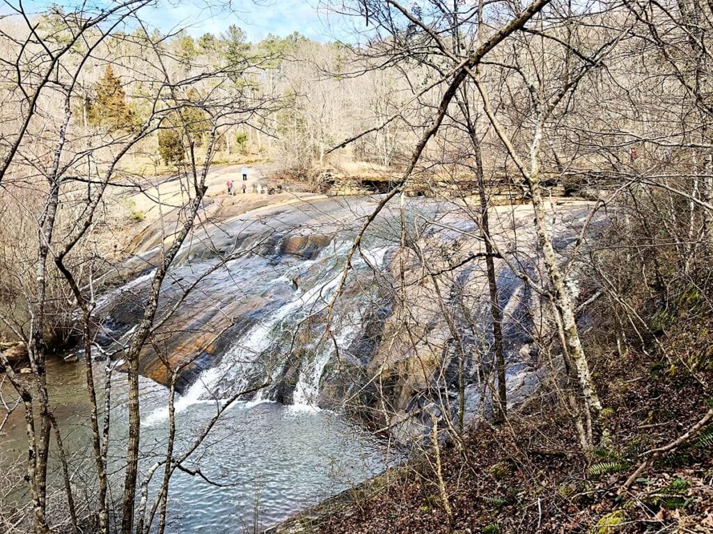 Granite outcropping in Bear Creek in Chattahoochee Hills, Georgia | atlantaandbeyond.com
