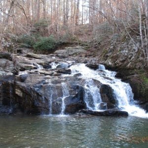 Waterfall in Cochran Mill Park in Chattahoochee Hills, Georgia | atlantaandbeyond.com