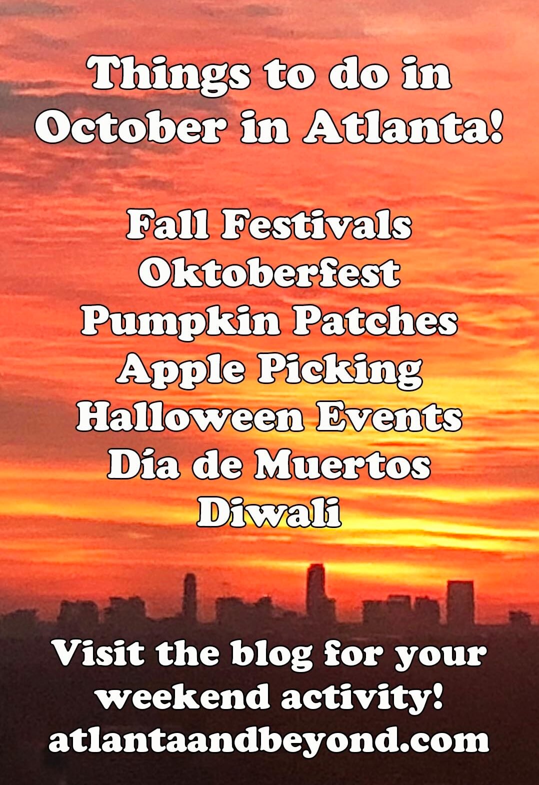 Things to do in Atlanta in October | atlantaandbeyond.com