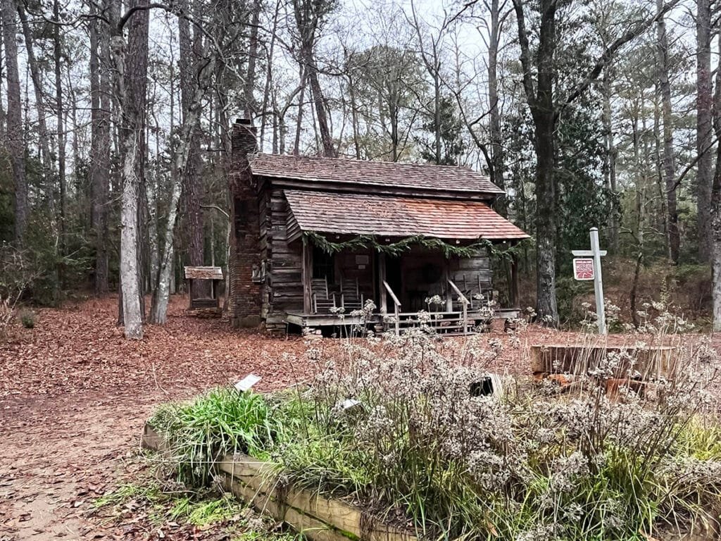 Explore the Pioneer Log Cabin with the free day pass that comes with your Fantasy in Lights ticket | atlantaandbeyond.com
