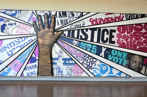 The mural in the lobby of the National Center for Civil and Human Rights | atlantaandbeyond.com
