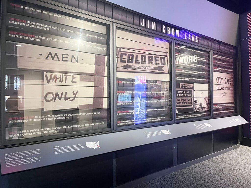 Jim Crow Laws at the Center | atlantaandbeyond.com