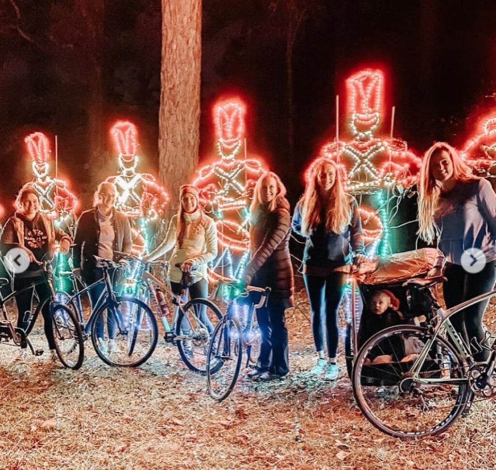 Bike Night at Fantasy in Lights courtesy of Callaway Resort & Gardens' Facebook page