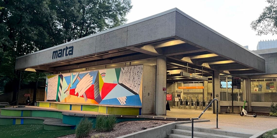 MARTA's Arts Center Station in Midtown, Atlanta | atlantaandbeyond.com