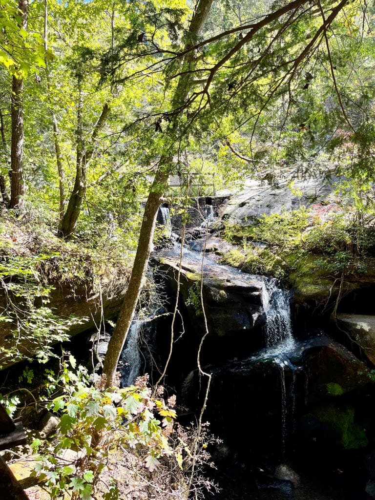 Rainbow Falls in Dismals Canyon, Alabama | atlantaandbeyond.com