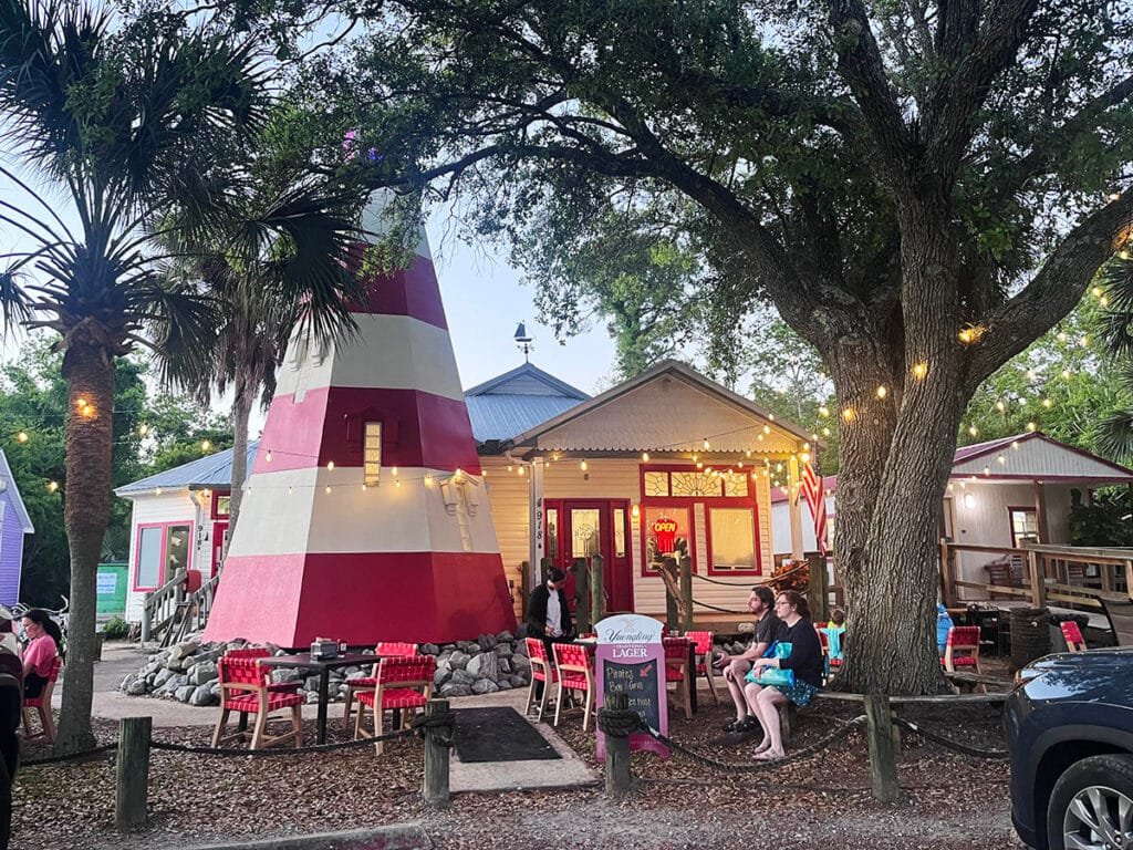 Restaurant in the Lighthouse Building on Dauphin Island AL | atlantaandbeyond.com