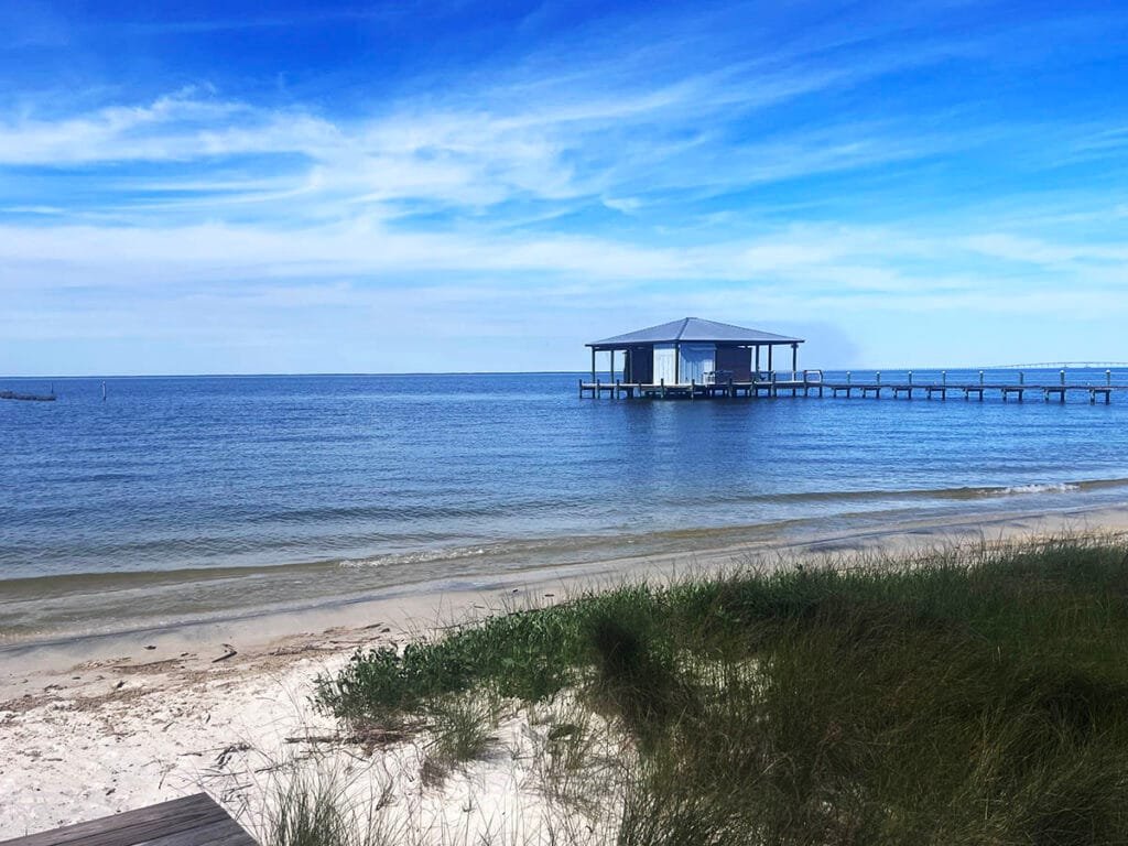 The Mississippi Sound beach on Dauphin Island AL | atlantaandbeyond.com