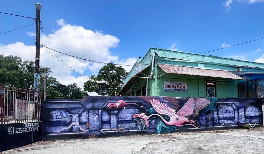Flight of Style Mural on Glenwood Ave by Matt Letrs | atlantaandbeyond.com