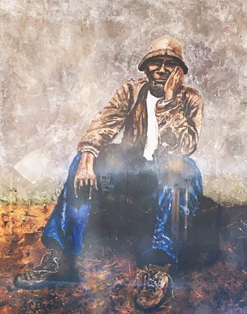 Painting of George Terrell, the inspiration for Uncle Remus in the Story Room at the Wren's Nest in Atlanta | atlantaandbeyond.com