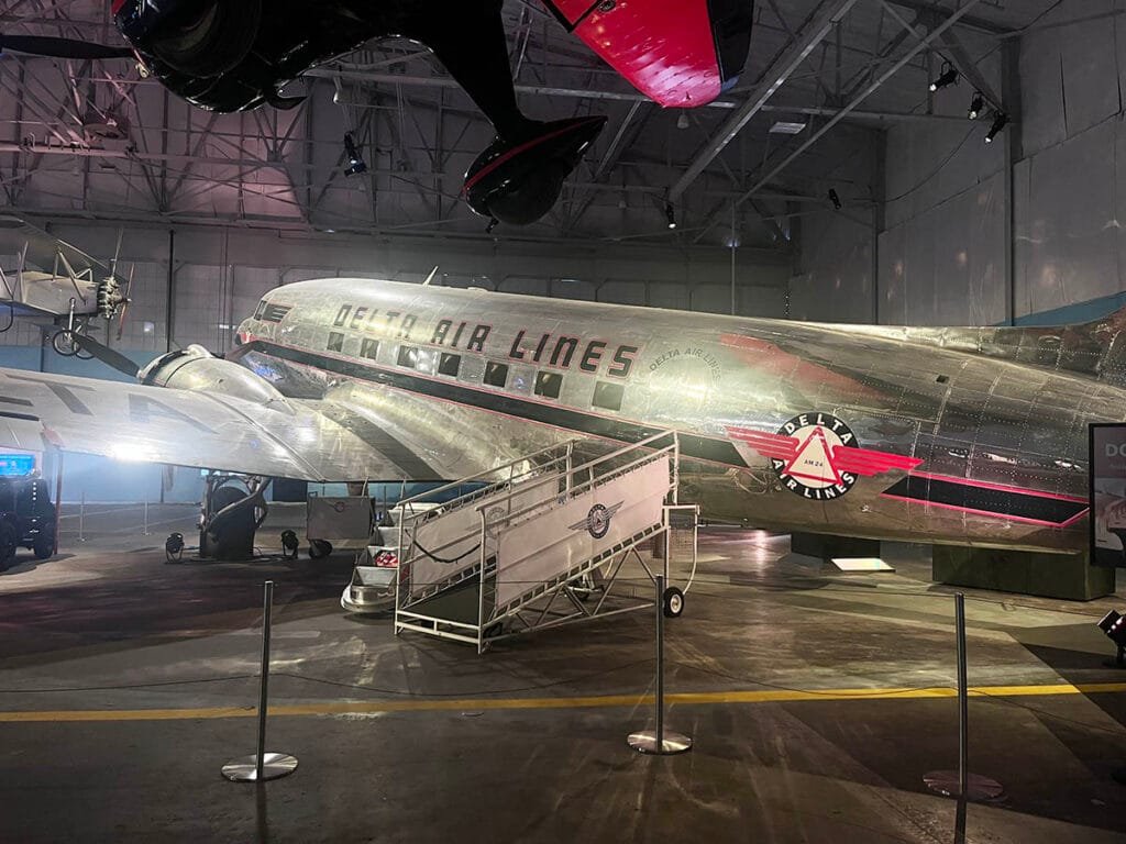 Delta's DC-3 in the Legacy Hangar | atlantaandbeyond.com