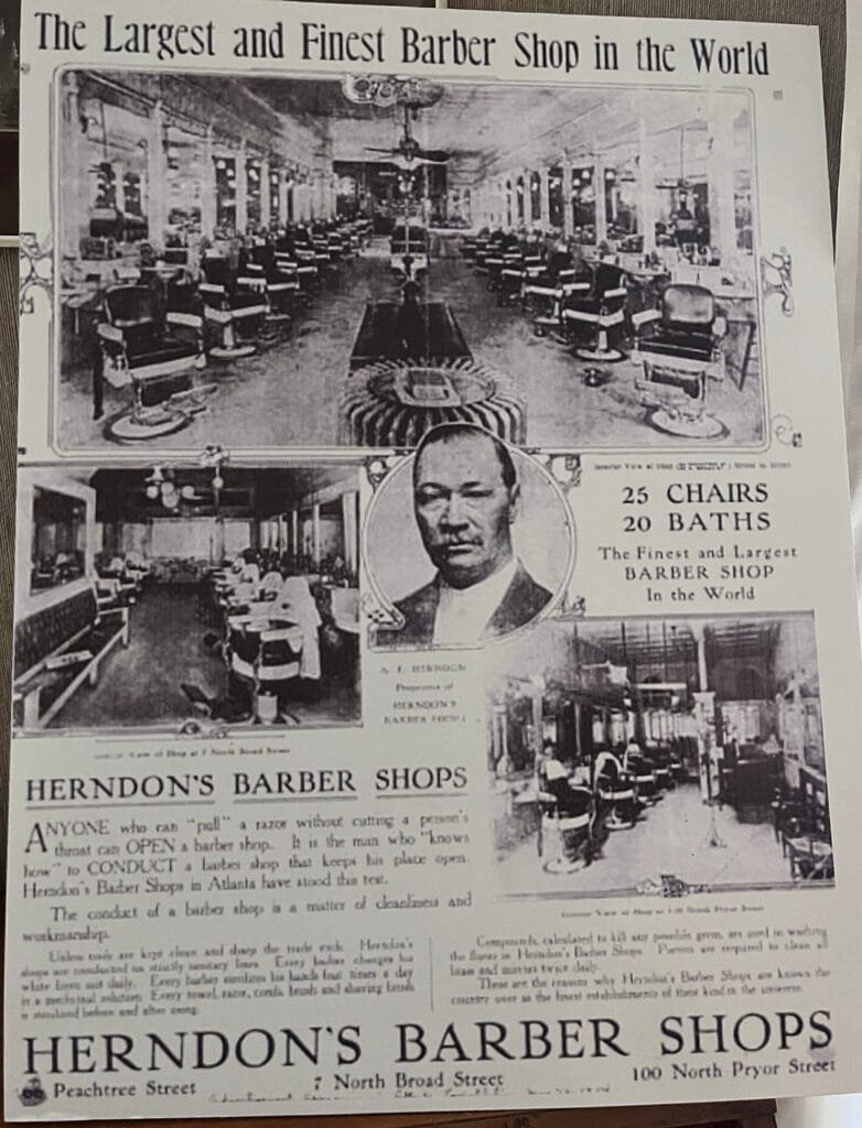 Herndon Barber Shop Advertisement | atlantaandbeyond.com