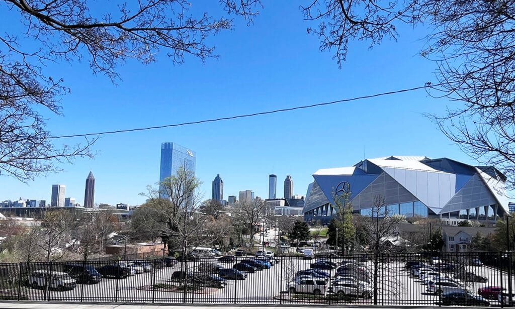 View of downtown Atlanta from the Herndon Home | atlantaandbeyond.com